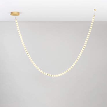Nova Luce Perla - lampe suspendue - 500 x 203,4 cm - 109W dimmable LED inclus - doré