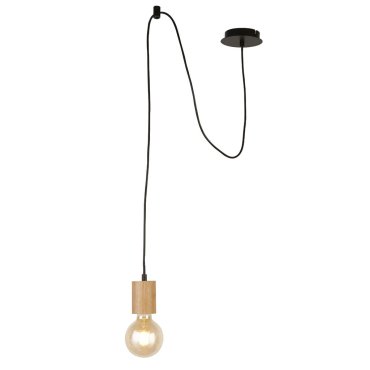 Searchlight Spinny - lampe suspendue - Ø 12 x 207 cm - noir mat