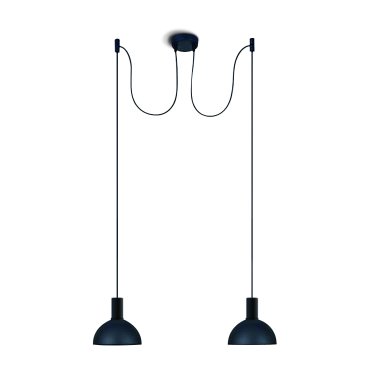 ONE Light E27 Round 2L - lampe suspendue - Ø 20 x 219,5 cm - noir