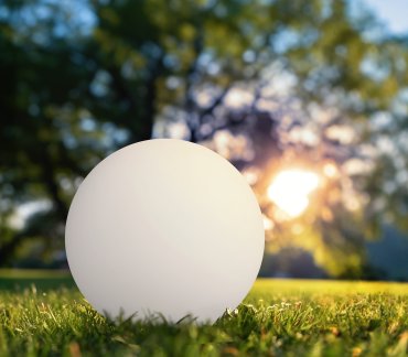 Century Italia Bolla Solar 40 - lampe de sol rechargeable à énergie solaire - Ø 40 x 39 cm - LED RGB+W 0,9W incluse - IP44 - blanc