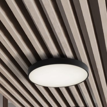 Nova Luce Perfect Profile - plafonnier - Ø 60 x 10 cm - 40W LED dimmable inclus - noir