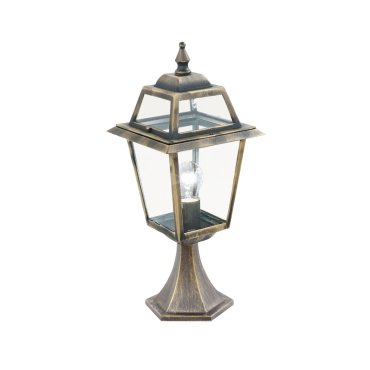Searchlight New Orleans - lampe sur pied - 21 x 21 x 49,5 cm - IP44 - noir et or