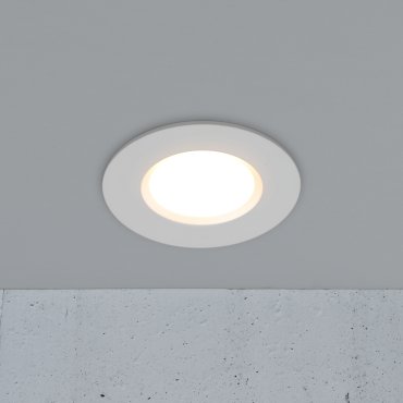 Nordlux Siege - spot encastré - Ø 85 mm, Ø 72 mm taille d'encastrement - 4,7W LED inclus - IP65 - blanc