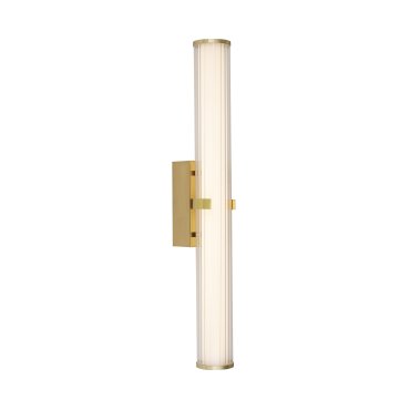 Searchlight Clamp - applique murale - 63 x 8,5 cm - 21W LED dimmable inclus - IP44 - or et transparent