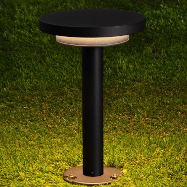 Nova Luce Nitro - lampe de jardin - Ø 15 x 23,7 cm - 12W LED inclus - IP65 - noir sablé