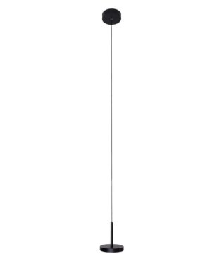Maxlight Ibiza - lampe suspendue - Ø 12 x 130 cm - 8W LED inclus - noir