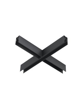Nova Luce X-Connecteur pour profilé magnétique en saillie/pendante - 54,1 x 54,1 x 7,5 cm - noir