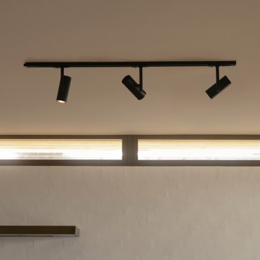 Nordlux Jerome Link 3-Kit + 1M Rail - spot sur rail GU10 - Ø16 x 18 cm - noir