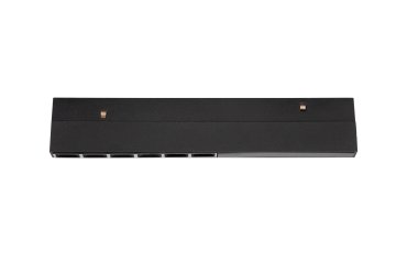 Nova Luce Ultra Slim - luminaire sur rail - 18 x 3,4 cm - 6W LED inclus - couleur de lumière blanc chaud - noir