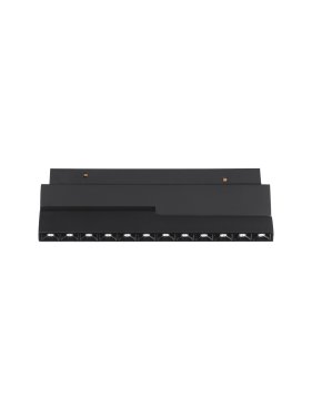 Nova Luce Ultra Slim - luminaire sur rail - 19,5 x 8,1 cm - 12W LED inclus - inclinable - couleur de lumière blanc chaud - noir