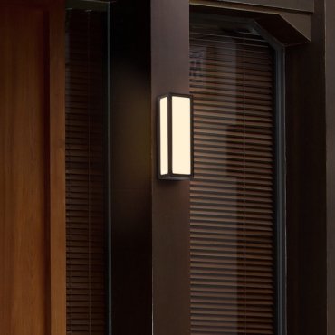 Nova Luce Astral - applique murale extérieure - 8,6 x 25,8 x 9 cm - 10W LED inclus - IP65 - anthracite foncé