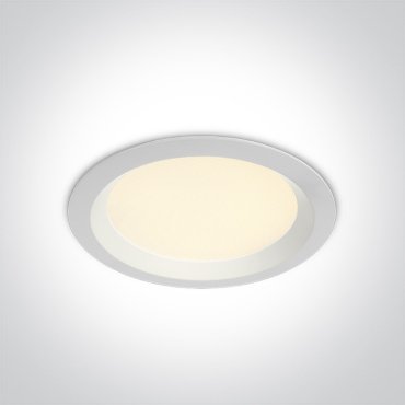 ONE Light UGR19 CCT V Range - éclairage de plafond encastré - Ø 190 mm, Ø 170 mm de découpe - LED 20W incluse - IP44 - blanc