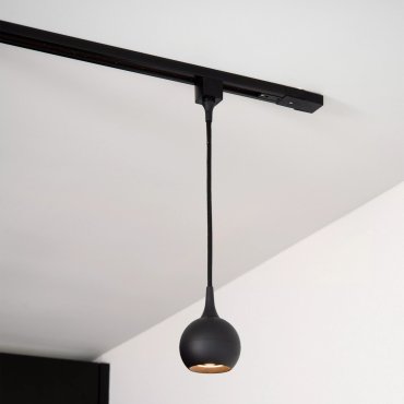 Lucide Track Favori Lampe suspendue - Ø 9 x 145 cm - Système de rail monophasé - Noir
