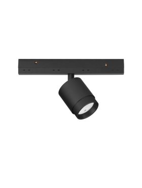 Nova Luce Ultra Slim - spot sur rail - faisceau réglable de 15 à 36 degrés - Ø 4,5 cm - 5W LED inclus - noir