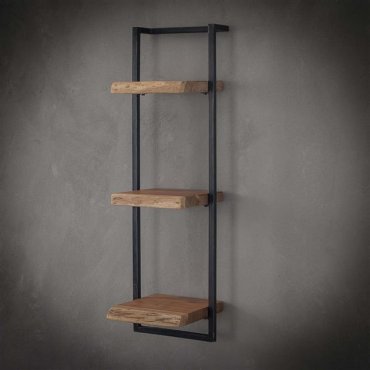 Vico Edge - étagère murale - 30 x 25 x 100 cm - bois d'acacia