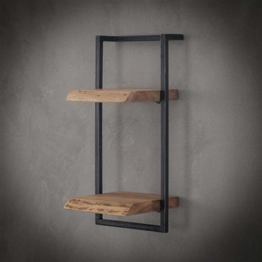 Vico Edge - étagère murale - 30 x 25 x 65 cm - bois d'acacia