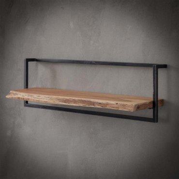 Vico Edge - étagère murale - 100 x 25 x 30 cm - bois d'acacia