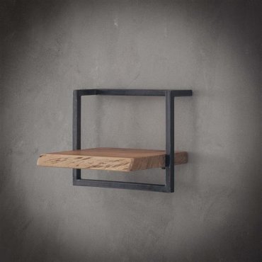 Vico Edge - étagère murale - 40 x 25 x 30 cm - bois d'acacia