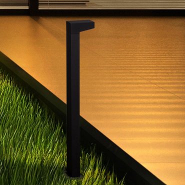 Nova Luce Rob - lampe de jardin - 13 x 90 x 15 cm - 13W LED inclus - IP54 - noir sablé