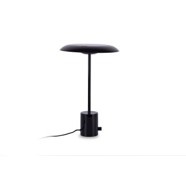 Faro Hoshi - lampe à poser - Ø 26 x 40 cm - 12W LED dimmable inclus - noir brillant
