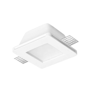 Nova Luce Tobia - spot encastré - 120 x 120 mm, 125 x 125 mm format encastré - plâtre blanc