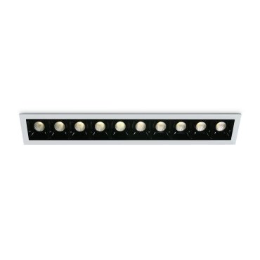 ONE Light Shop Square Boxes - spot encastré - 281 x 45 mm, 272 x 36 mm taille d'encastrement - 10 x 2W LED dimmable inclus - blanc