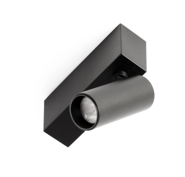 Faro Neso Hole - Ø 3,5 x 10 x 8 cm - 5W LED blanc chaud (2700K) inclus - 40° faisceau - noir