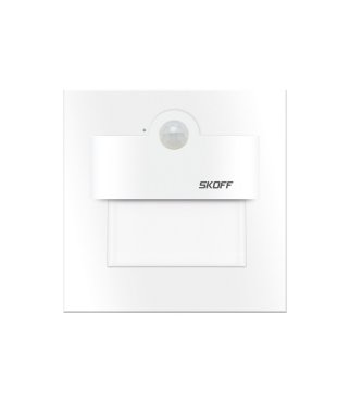 Skoff Tango LED - applique encastrée avec détecteur de mouvement - 73 x 73 mm - 230V - blanc - 3000K