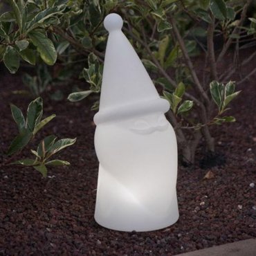 New Garden Amelio - lampe de table solaire - 41 x 19 x 18 cm - blanc