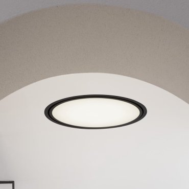 Nova Luce Perfect Profile Trimless - spot encastré - Ø 1045 mm, 1030 mm encastré - 120W LED dimmable inclus - 3000K - noir
