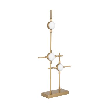 Nova Luce Atomo - lampe à poser - 28 x 9 x 52 cm - 3 x 2,4W LED inclus - or