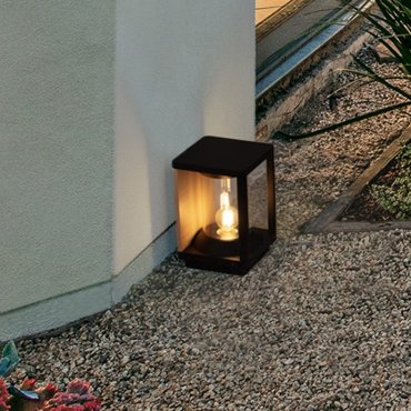 Nova Luce Pacific - lampe de jardin - 14,5 x 22 x 14,5 cm - IP65 - anthracite foncé