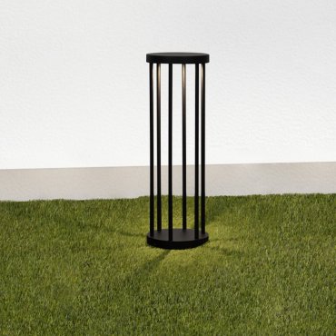 Nova Luce Nereus - lampe de jardin - Ø 16 x 50 cm - 8W LED inclus - IP65 - anthracite foncé