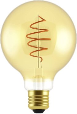 Nordlux Lampe à incandescence LED - Ø 9,5 x 14 cm - E27 - 5W dimmable - 2200K - ambre