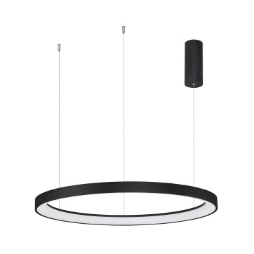 Nova Luce Pertino - lampe suspendue - Ø 78 x 150 cm - 60W LED dimmable inclus - noir sable