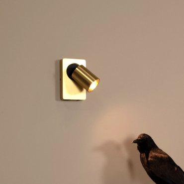 Lucide Nigel - applique murale avec interrupteur et port USB - 16 x 10 x 11,8 cm - 5W LED dimmable inclus - matt gold