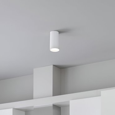 Lutec Stag - spot apparent - smart lighting - Lutec Connect - Ø 5,4 x 13 cm - 4,7W LED inclus - fonction dimming et couleur de lumière réglable via app - blanc