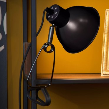 Lucide Moys - lampe à pince - 32,5 x 14 x 12,7 cm - noir