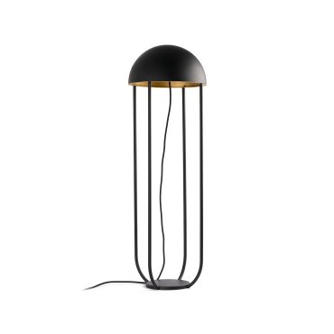 Faro Jellyfish - lampadaire - 90 cm - 6W LED inclus - noir et or