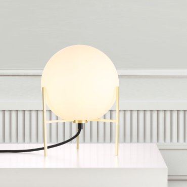 Nordlux Alton - lampe à poser - Ø 20 x 29 cm - laiton et blanc opale