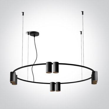 ONE Light Pendants - lampe suspendue - Ø 80 x 150 cm - noir