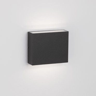 Nova Luce Dewi - applique murale extérieure - 11,8 x 9,7 x 3,8 cm - 8W LED inclus - IP65 - anthracite foncé