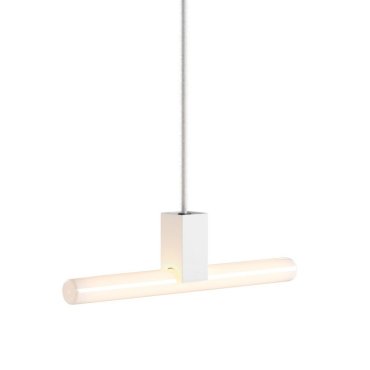Creative Cables - lampe suspendue 1L - 12 x 200 cm - S14d - blanc