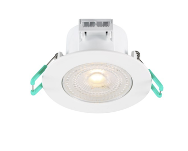Sylvania Start Eco Spot - spot encastré - Ø 87 mm, 74 mm encastré - 5,5W LED dimmable inclus - IP44 - blanc