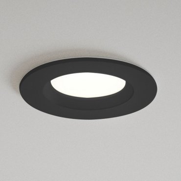 Nordlux Tiaki - spot encastré - Ø 85 mm, Ø 72 mm taille d'encastrement - 5,7W dimmable LED inclus - IP65 - noir
