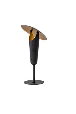 ETH The Britt - lampe de table - Ø 25 x 47 cm - noir et laiton