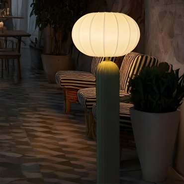 New Garden Rachel 145 - lampadaire rechargeable à énergie solaire et à batterie avec télécommande - Ø 36 x 143 cm -  5W LED inclus - IP65 - vert olive - 3000K