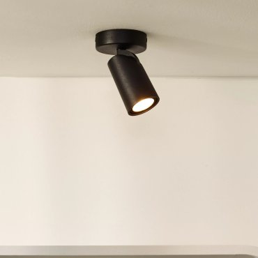 Lucide Xyrus - spot en saillie - 9 x 12,5 x 9 cm - 5W LED dimmable inclus - dim to warm - noir