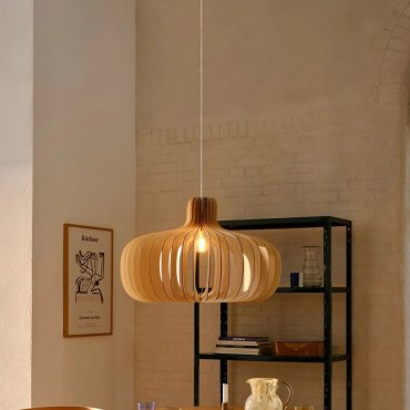 Nordlux Hazo 65 - lampe suspendue - Ø 65,5 x 243 cm - nature