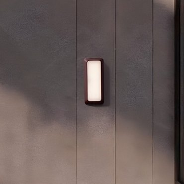 Nova Luce Appia - applique murale extérieure - 8,5 x 20 x 3,8 cm - 5W LED inclus - IP54 - corten